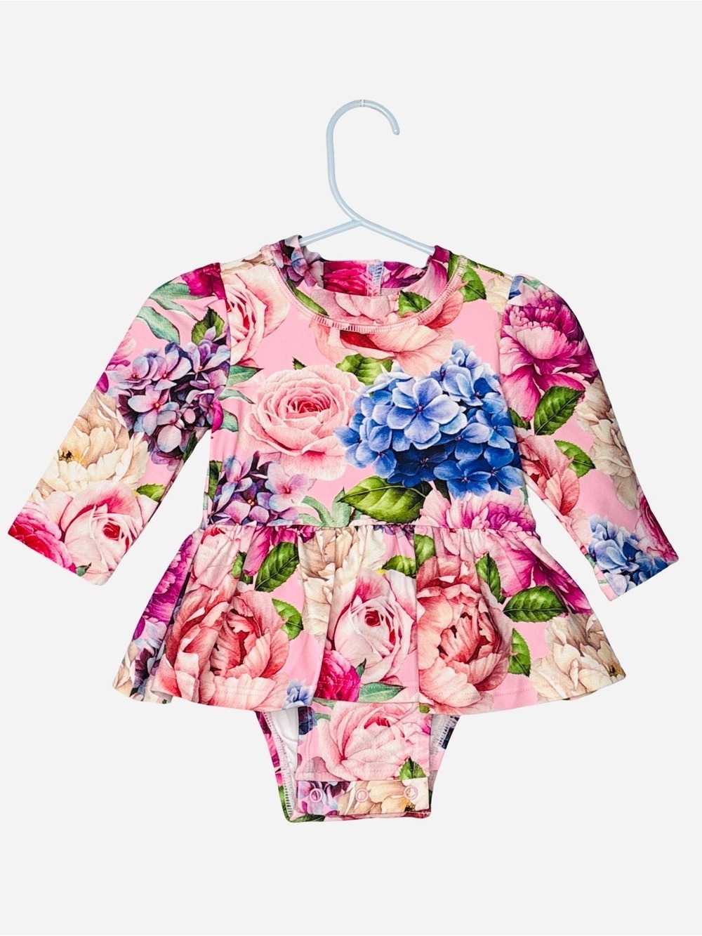 Posh Peanut Floral Rash Guard Swimsuit NWT 12-18M